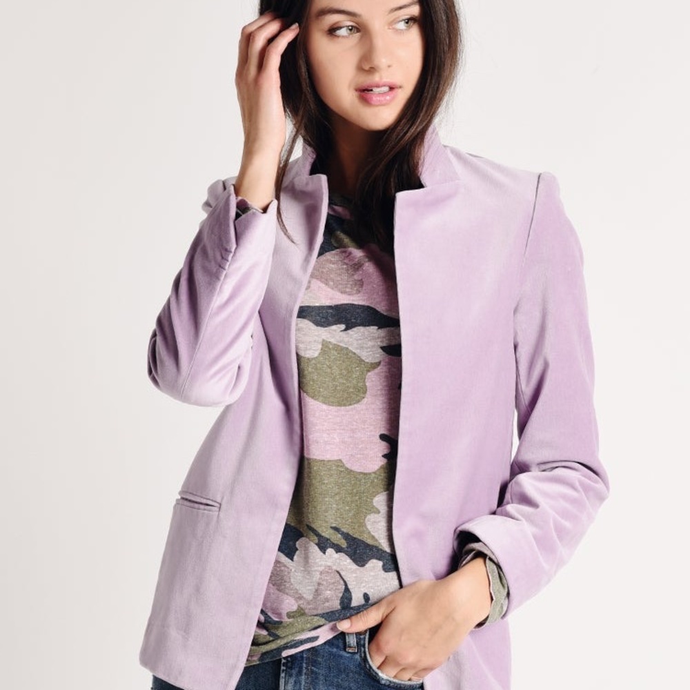 NWT $448 Zadig & Voltaire Volly Velours Blazer Jacket